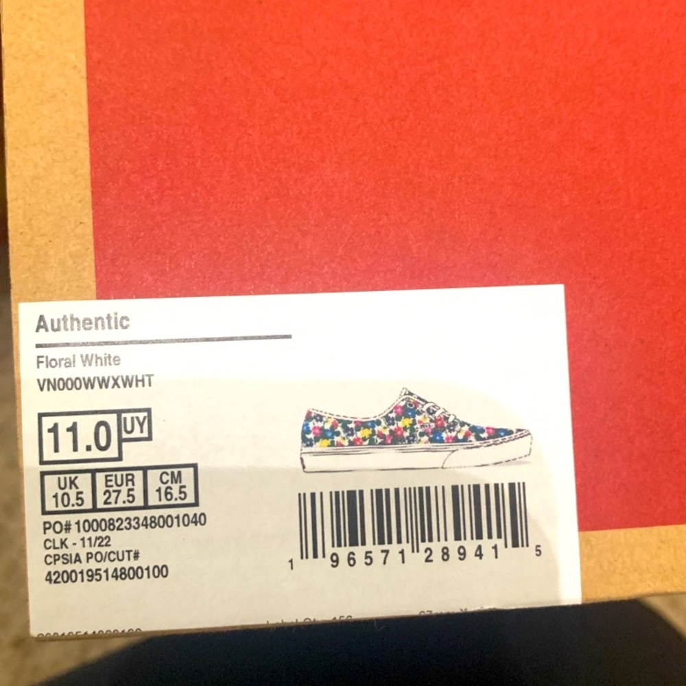 Kids Vans size 11